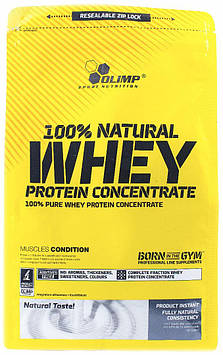 Сироватковий протеїн Natural Whey Protein Concentrate (700 g, natural) 100% OLIMP