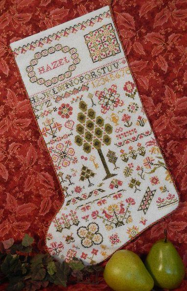Схема для вишивки Rosewood Manor My Granddaughter's Stocking / Панчоху моєї внучки