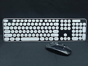 Комплект бездротова клавіатура + миша HK3960 + подарунок