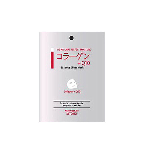 Маска для обличчя Mitomo Q10 з колагеном, омолоджувальна для шкіри, що в'яне, 25 г (530027)
