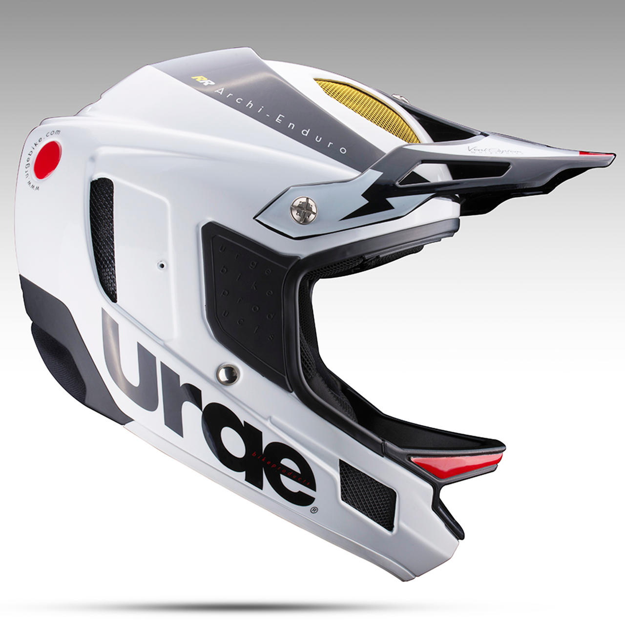 Велошолом шолом для велосипеда Urge Archi-Enduro біло-чорний XL (61-62см)
