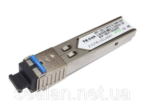 Модуль SFP 1.25G, 20 км, WDM, SC, DDM, 1310 нм, TK-link