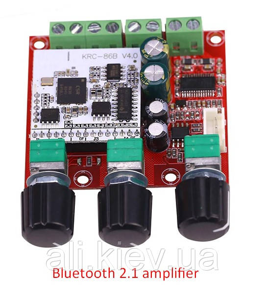 Hi-fi Bluetooth підсилювач звуку 2,1 2*15Вт 1*30Вт TPA3110 8-26V 4-8Ohm