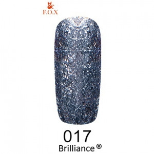 Гель-лак F.O.X gel-polish Brilliance 017 сіро-синій 6 мл
