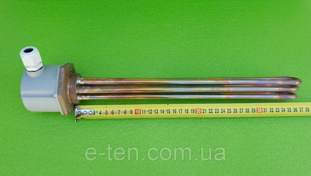 Блок-тен МЕДНИЙ 7500W (220-380V)/на різі 1,5" (48 мм)/L довжина=365 мм Thermowatt, Італія