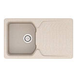 Мийка кварцова VANKOR Sigma SMP 02.85 Beige сифон автомат, фото 2