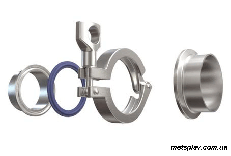 CLAMP нержавіючий DIN Dn 125 AISI 304