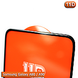 Захисне скло Full Glue Samsung Galaxy A80 (Black) - 11D Повна поклейка, фото 4