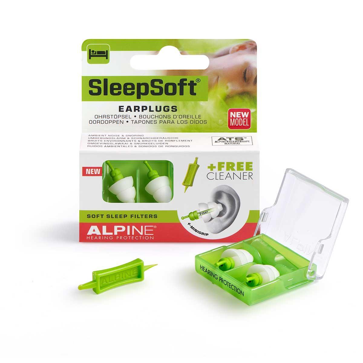 Бервуха для сну Alpine Hearing Protection Sleepsoft Minigrip + ШЕЛКова маска + 3M 1100 (3 в 1)