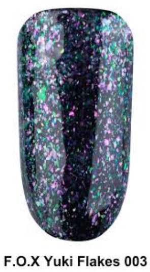 F. O. X gel-polish gold Yuki Flakes 003, 6 ml