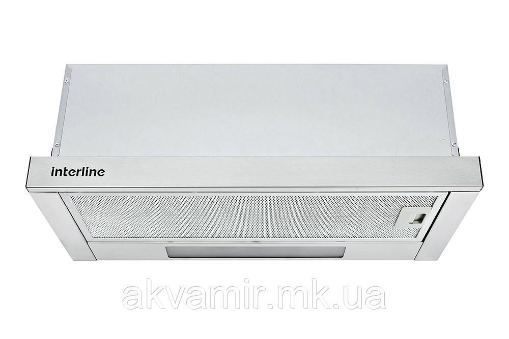 Витяжка вбудована INTERLINE SLIM 60 см неіржавка сталь телескоп