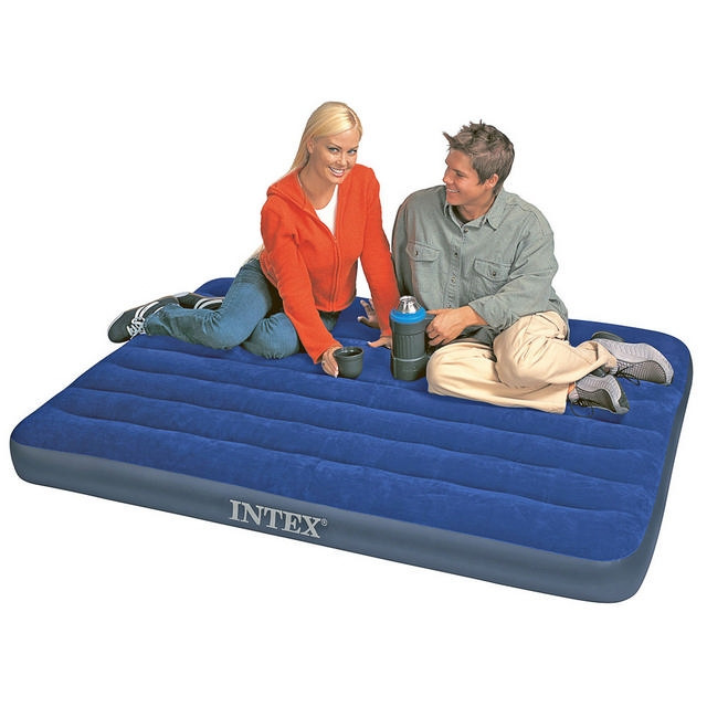 Полуторний надувний матрац Intex Classic Downy Bed 68758