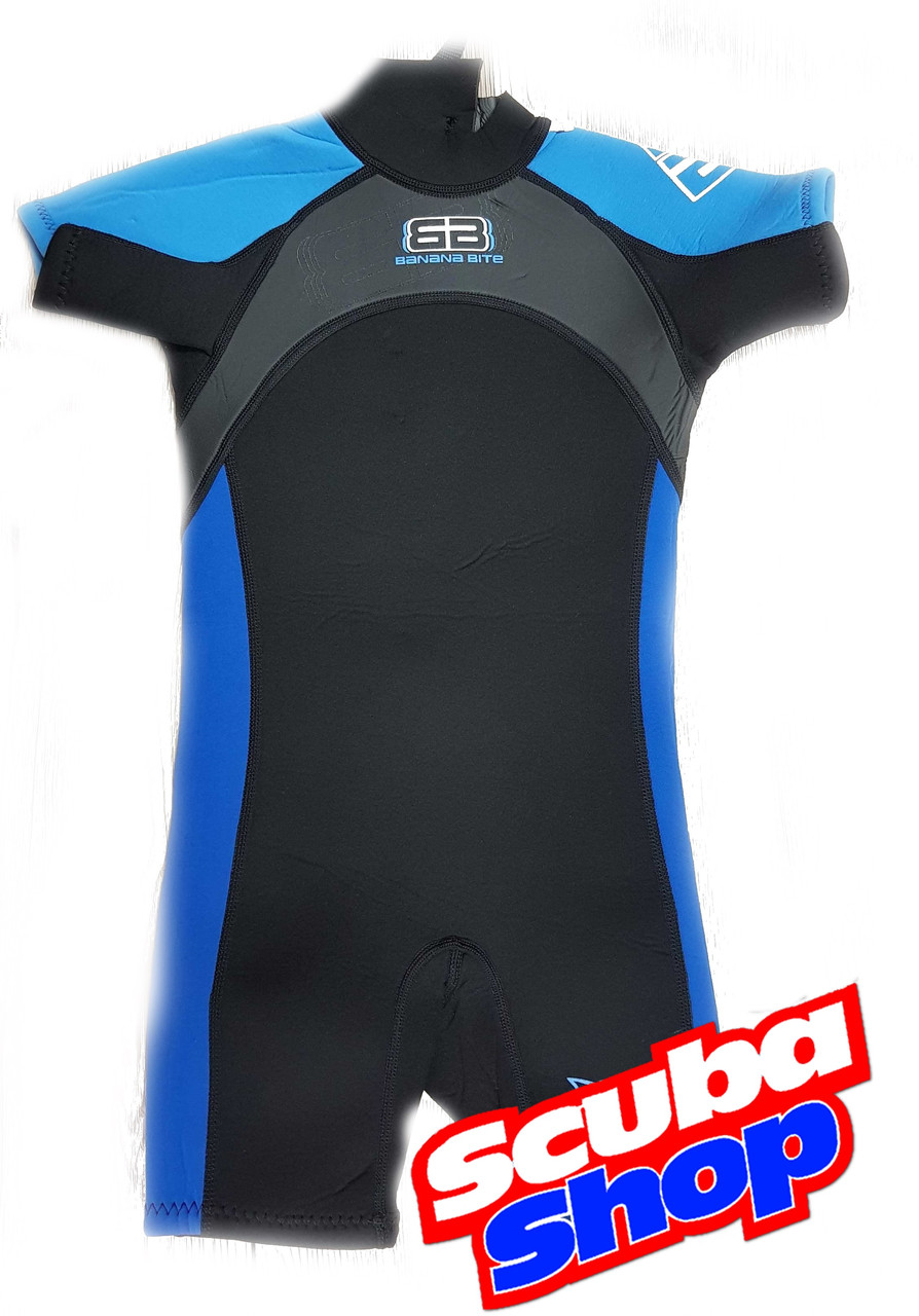 Гідрокостюм дитячий Banana Bite Blue Shark skin для плавання (чорно-синій)