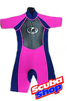 Гидрокостюм детский Konfidens Girl для плавания (розовый)