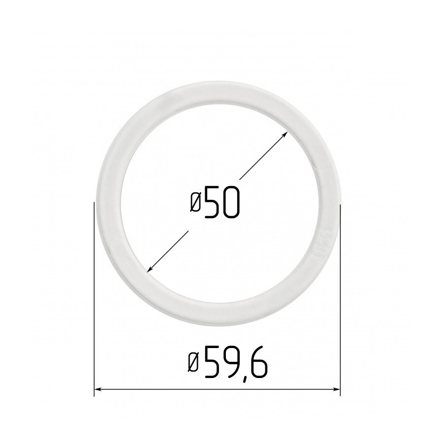 Протекторне термокільце для натяжних стель - діаметр 50 мм (зовнішній 59,6 мм), фото 1