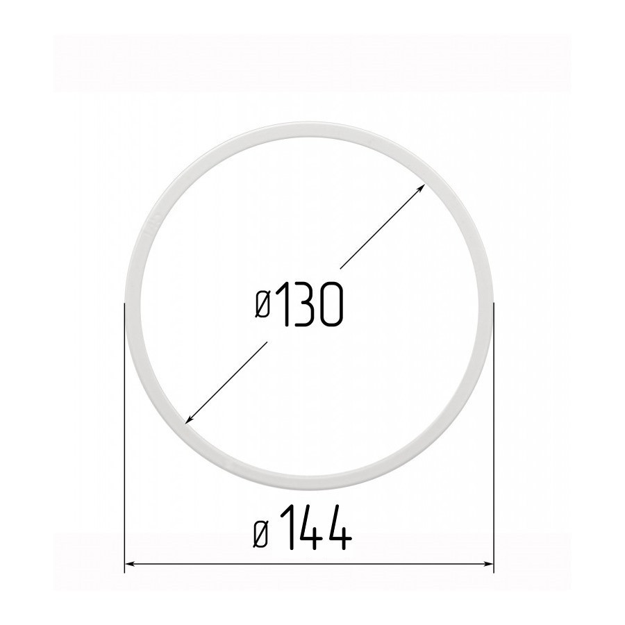 Протекторне термокільце для натяжних стель - діаметр 130 мм (зовнішній 144мм), фото 1