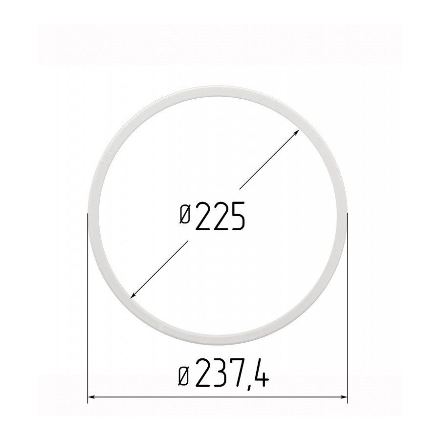 Протекторне термокільце для натяжних стель - діаметр 225 мм (зовнішній 237,4 мм), фото 1