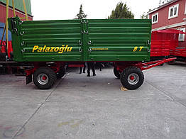 Причіп Palazoğlu 8-тонний двовісний задній