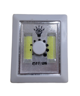 Ліхтарик настінний побут.LED 5W 3*ААА з м'якою регулір.пласт.на липучці+магніт під шуруп (R-8772А) R