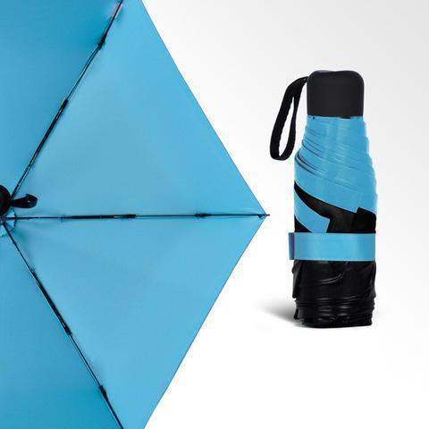 Компактный карманный мини-зонт Pocket Umbrella (голубой) - фото 1 - id-p1009939039