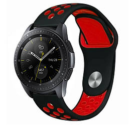Спортивний ремінець Primo Perfor Sport годинника для Samsung Galaxy Watch 42 mm (SM-R810) - Black&Red