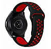 Спортивний ремінець Primo Perfor Sport годинника для Samsung Galaxy Watch 42 mm (SM-R810) - Black&Red, фото 2