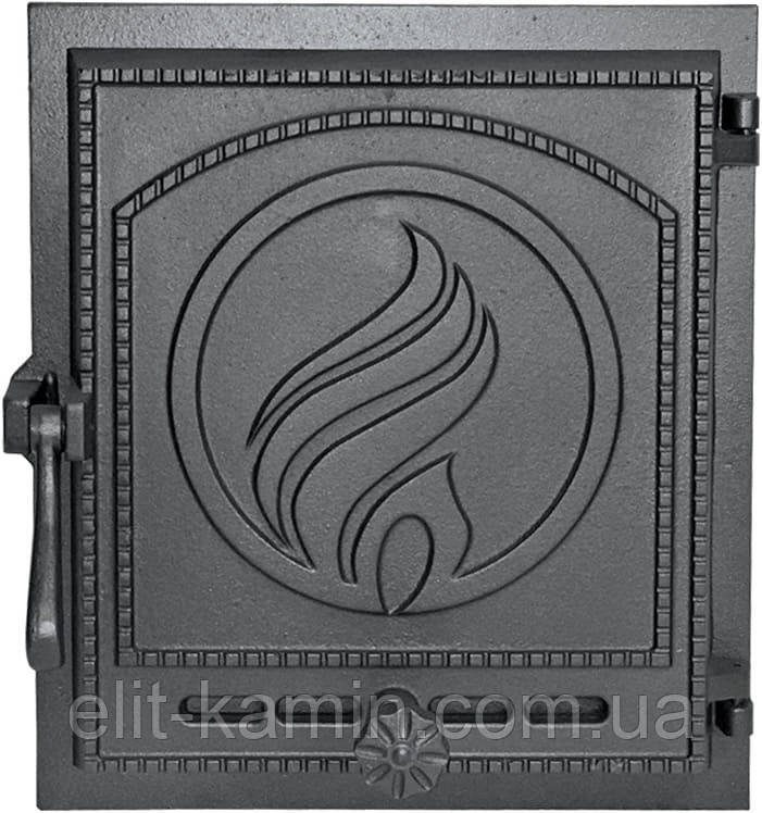 Пічні чавунні дверцята Halmat Plomien (Н1623) (370x330)