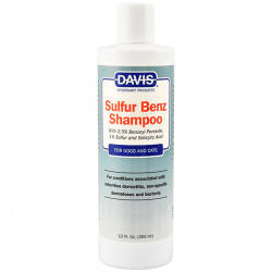 Davis (Девіс) Sulfur Benz Shampoo ДЕВІС СУЛЬФУР БЕНЗ з пероксидом бензоїлу, сіркою,саліциловою кислотою, 355 мл