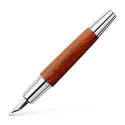 Перова ручка Faber-Castell E-motion Pearwood brown, корпус дерево груші, перо M, 148200