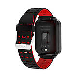 Розумний фітнес браслет Lemfo X9 із сенсорним екраном і вологозахистом (Червоний), фото 3