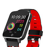 Розумний фітнес браслет Lemfo X9 із сенсорним екраном і вологозахистом (Червоний), фото 6