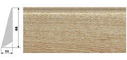 Плінтус корковий лакований oak washed 915*68*11 мм