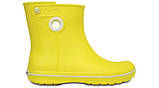 Чоботи гумові жіночі короткі з кружечком / Crocs women's Jaunt Shorty Boot (15769), Жовті 35, фото 3