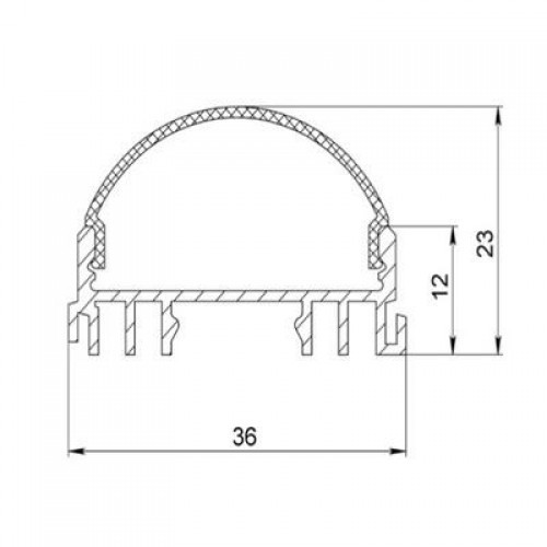 Лід Профіль ЛСС Алюмінієвий Анодований