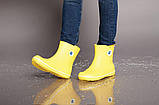 Чоботи гумові жіночі короткі з кружечком / Crocs women's Jaunt Shorty Boot (15769), Жовті 35, фото 9