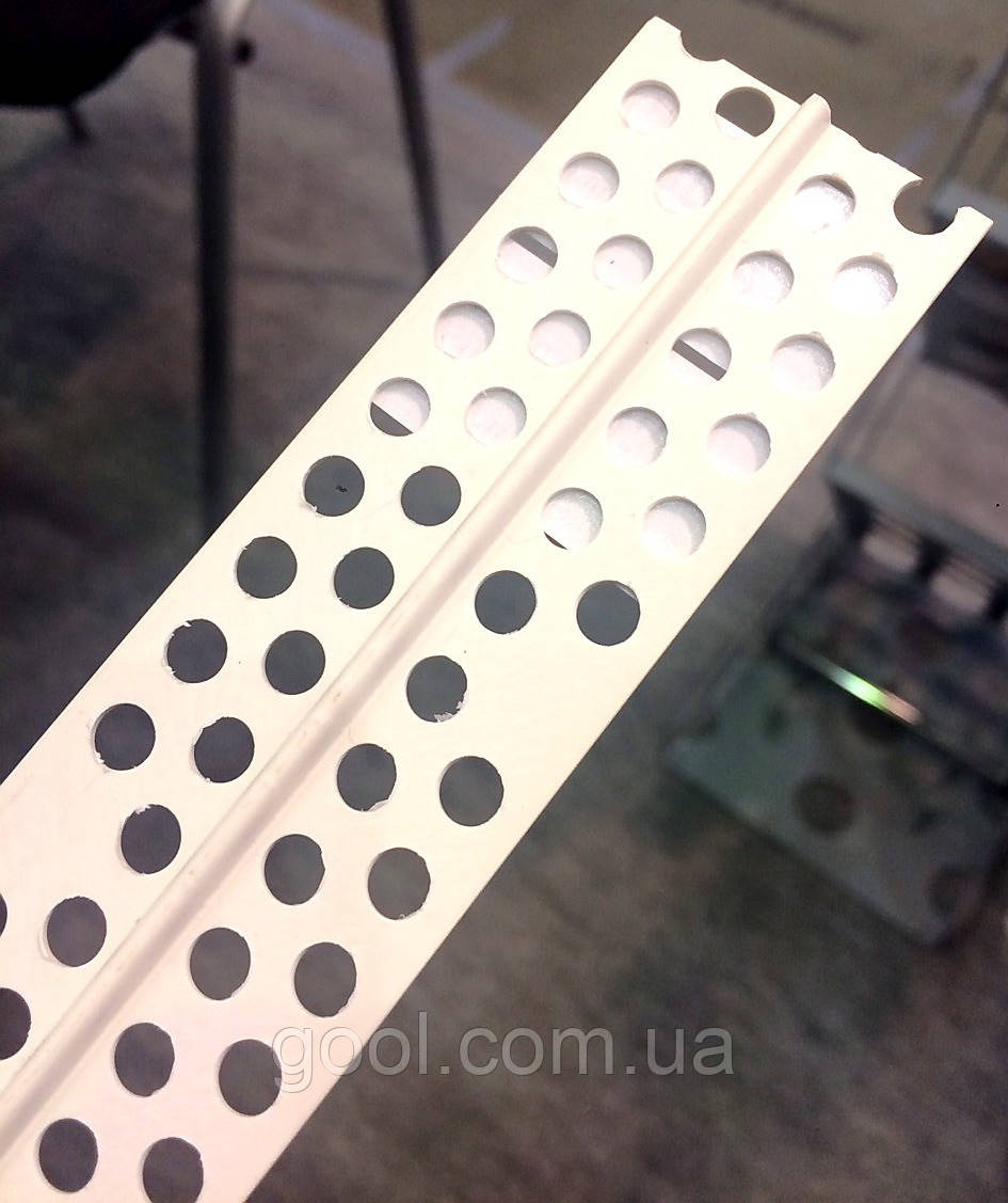 Маяк штукатурный пластиковый высота 3 мм. Рейка маячная ПВХ 3 м.п длина ...