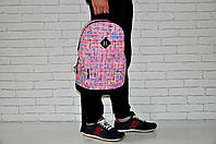 Рюкзак городской модный качественный Asos с принтом, цвет розовый