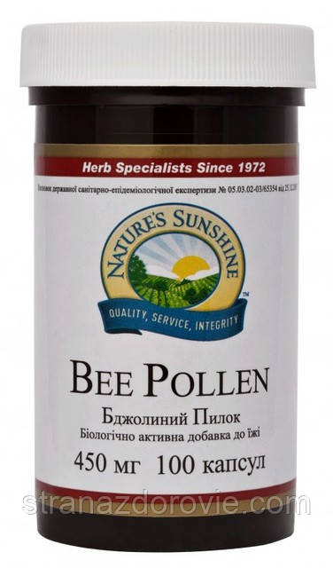 Бджолиний пилок Bee Pollen NSP (Бі Поллен) НСП — 100 кап — NSP, США