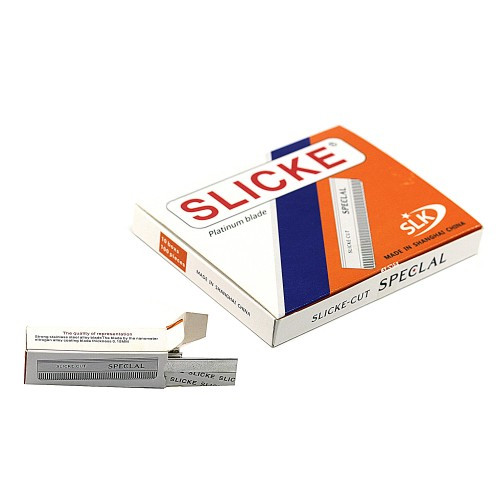 Набір лез для небезпечної бритви (шаветки) SLICKE (100 шт)