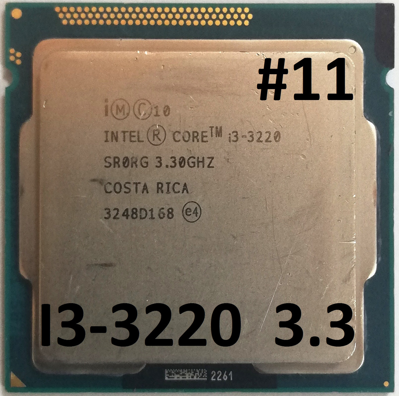 Процессор ЛОТ#11 Intel Core i3-3220 SRORG 3.3GHz 3M Cache Socket 1155 Б/У
