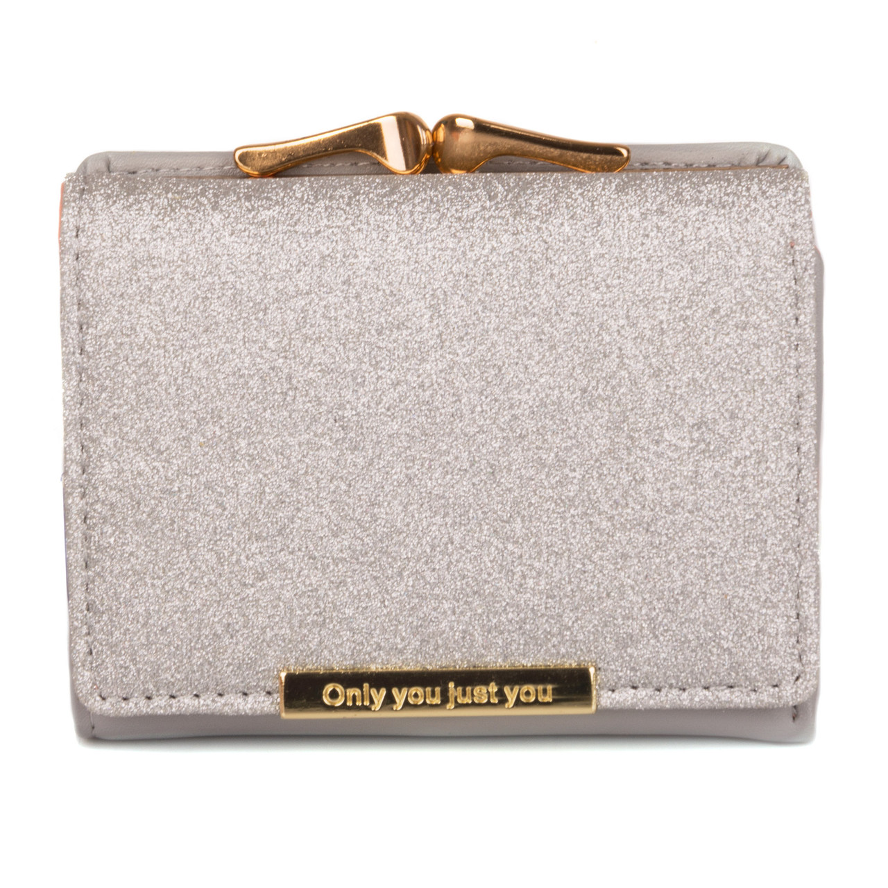 Маленький жіночий гаманець Kafa 1558 сріблястий, фото 1