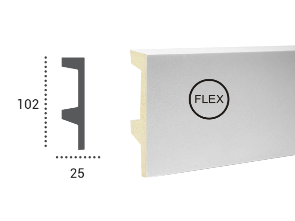 LED профілі Tesori KF 504 Flexi,ліпний декор з поліуретану.