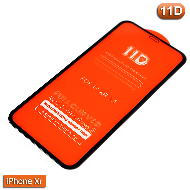 Захисне скло iPhone Xr - 11D Повне клеєння, фото 1
