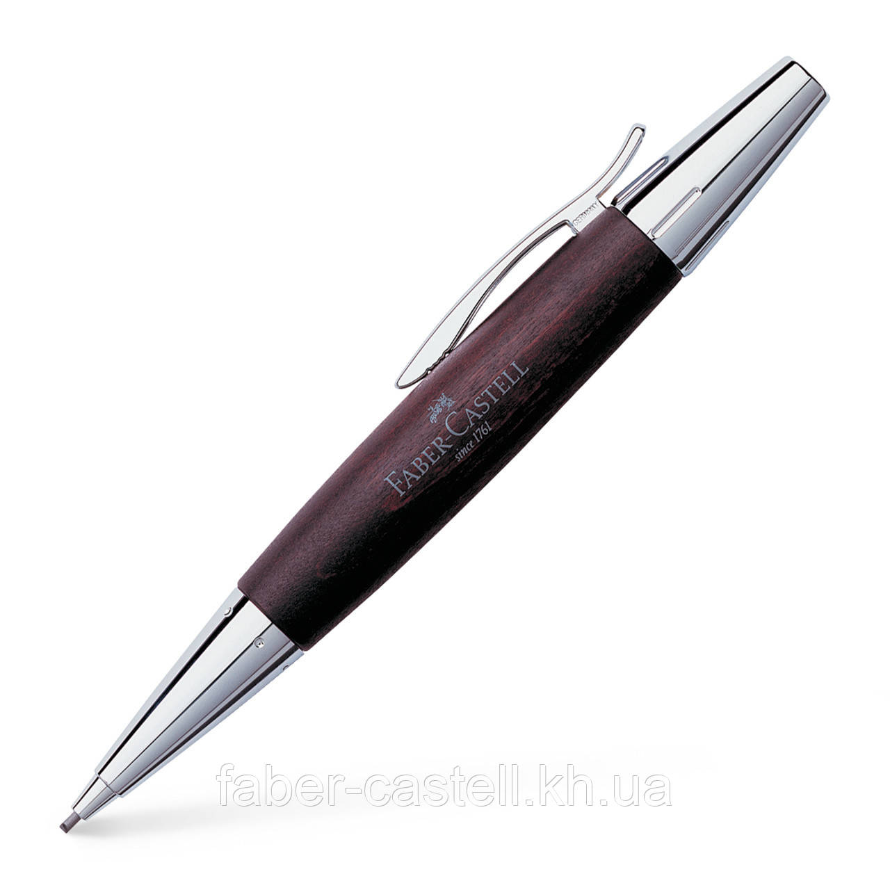 Олівець Faber-Castell E-motion Pearwood dark brown, корпус дерево груші, товщина грифеля 1,4 мм, 138381