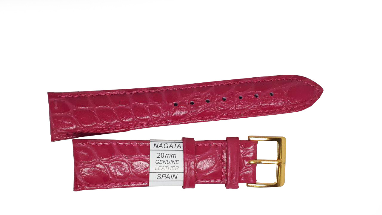 Ремінець "Nagata" 20mm яскраво-рожевий, фото 1