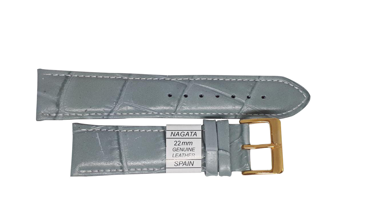 Ремінець "Nagata" 22 mm світло-сірий, фото 1
