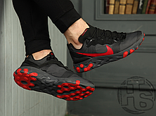Чоловічі кросівки Nike React Element 55 Black Solar Red BQ6166-002, фото 3