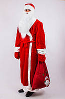 Карнавальный костюм Деда Мороза для взрослого красный