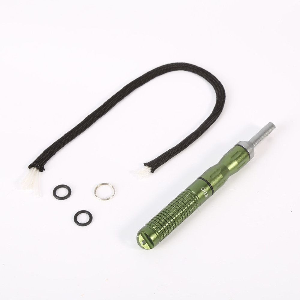 Кресало туристичне для розпалювання багаття у металевому корпусі зелений, фото 1