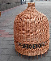 Плетена люстра з лози велика